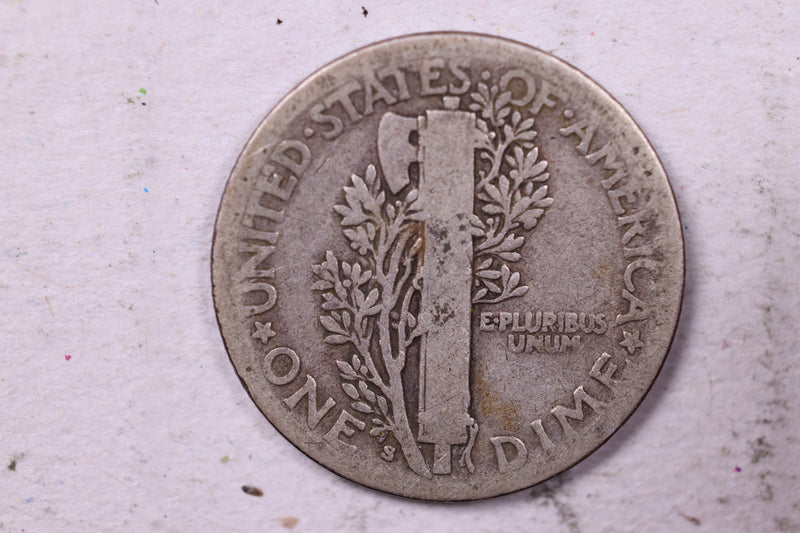 1916-S Mercury Silver Dime., Fine., Store