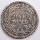 1902 Barber Silver Dime, Very Fine Circulated Coin, Store