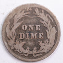 1902 Barber Silver Dime, Good Circulated Coin, Store