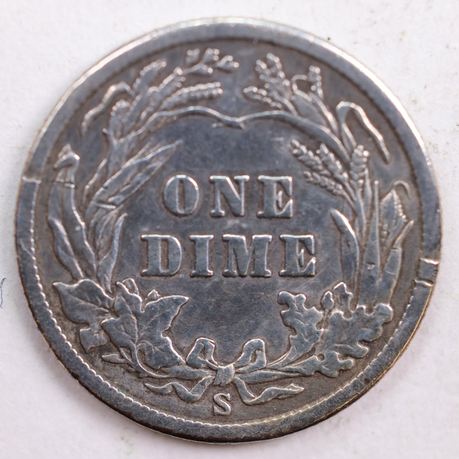 1902-S Barber Silver Dime, Very Fine Circulated Coin, Store #DE0487