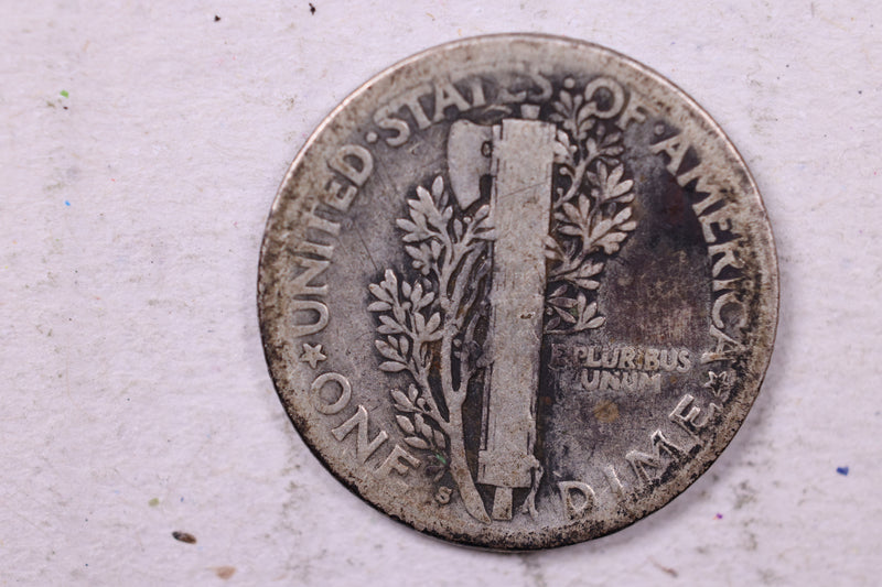 1916-S Mercury Silver Dime., Very Good., Store