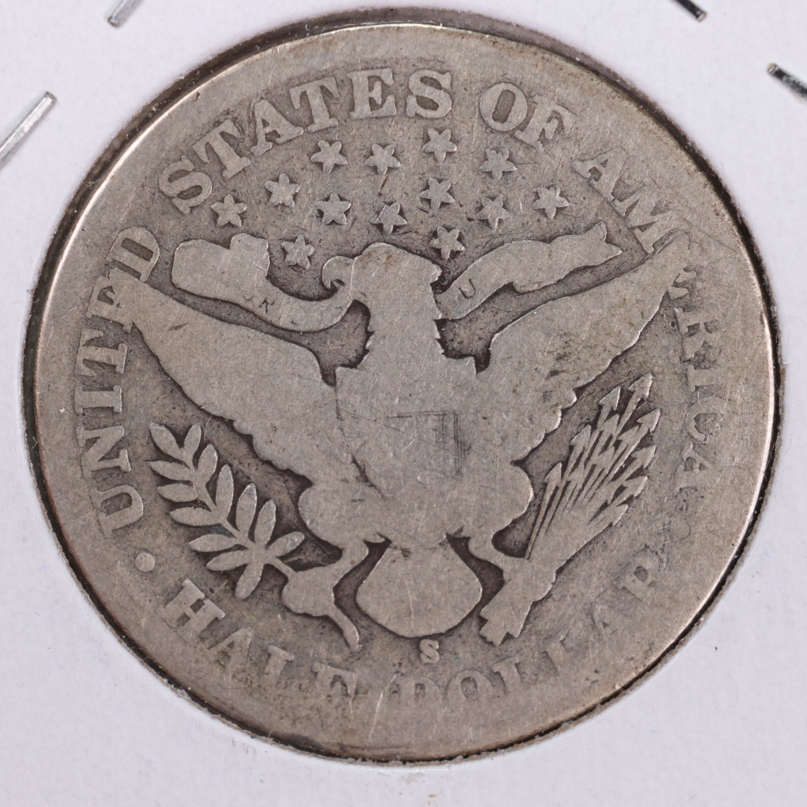 1904-S Barber Silver Half Dollar, About Good Circulated Coin, Store #HR088