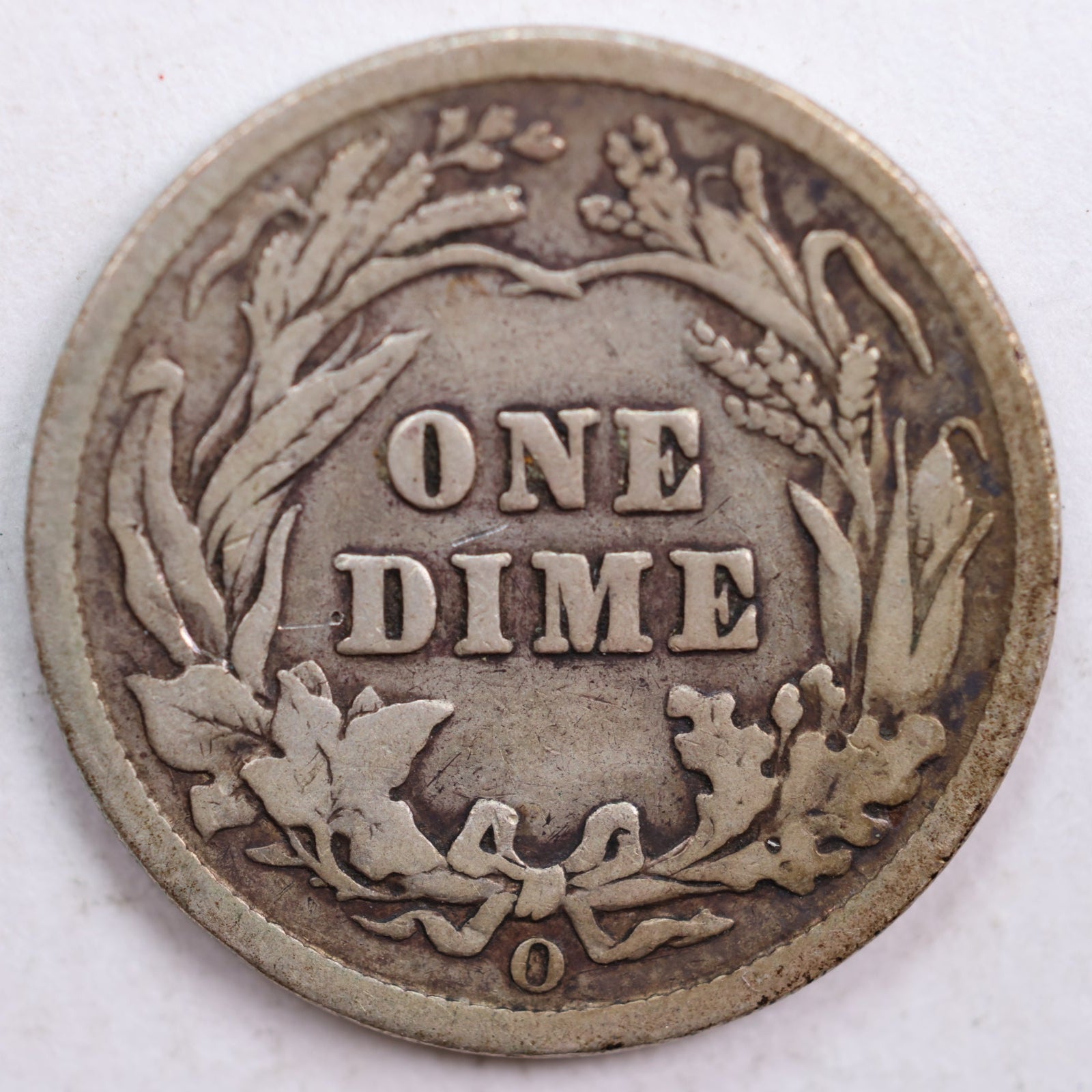 1903-O Barber Silver Dime, Fine Circulated Coin, Store #DE0481