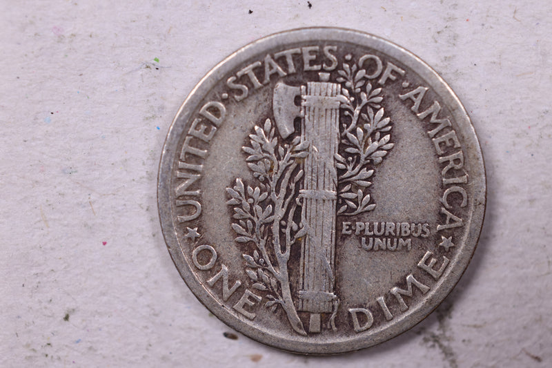 1917 Mercury Silver Dime., Fine., Store