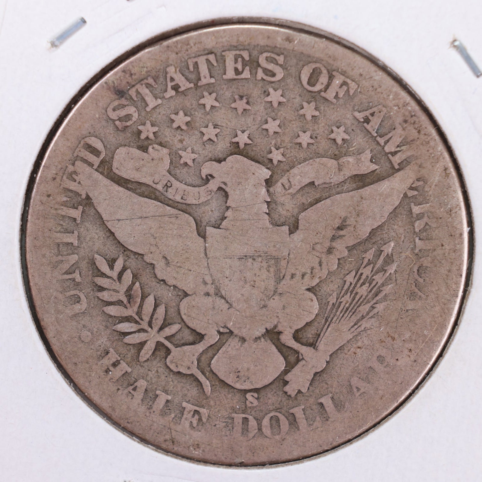 1904-S Barber Silver Half Dollar, About Good Circulated Coin, Store #HR091