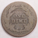 1903-S Barber Silver Dime, Abt Good Circulated Coin, Store