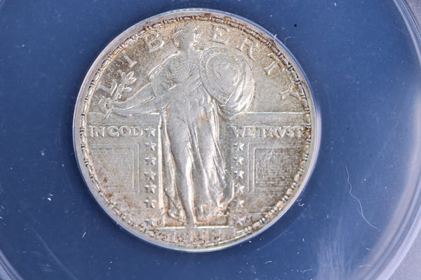 1918-D Standing Liberty Quarter, ANACS Certified. Store #23083061