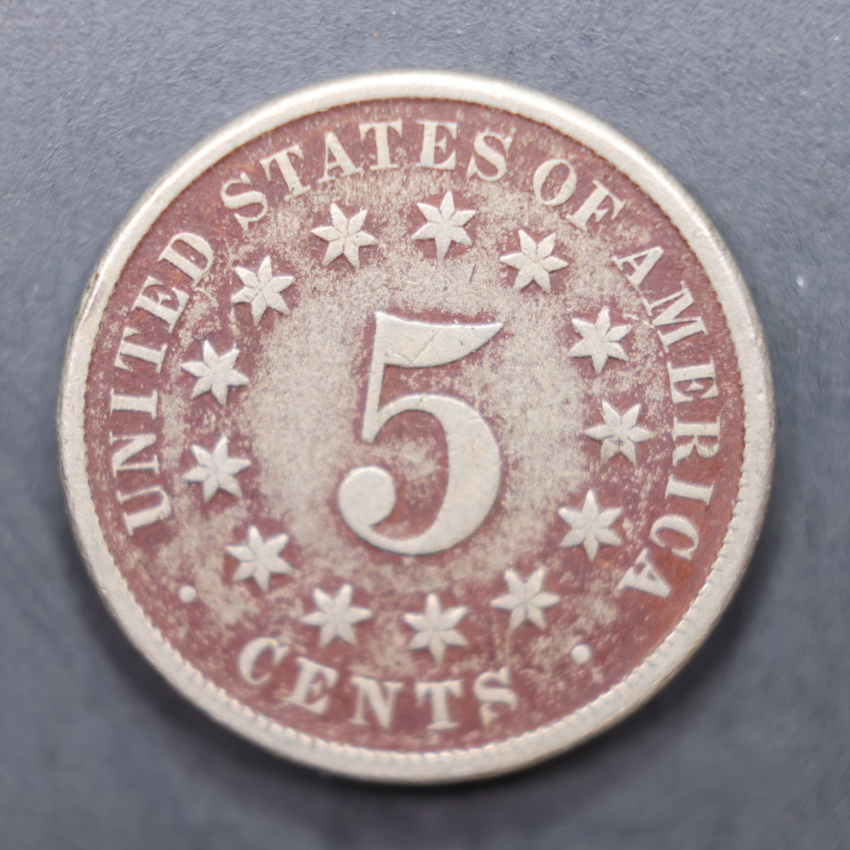 1874 Shield Nickel, Very Good Plus Circulated Coin, Store #NL035.