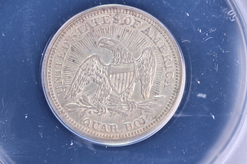 1853 Seated Liberty Quarter, ANACS Certified. Store