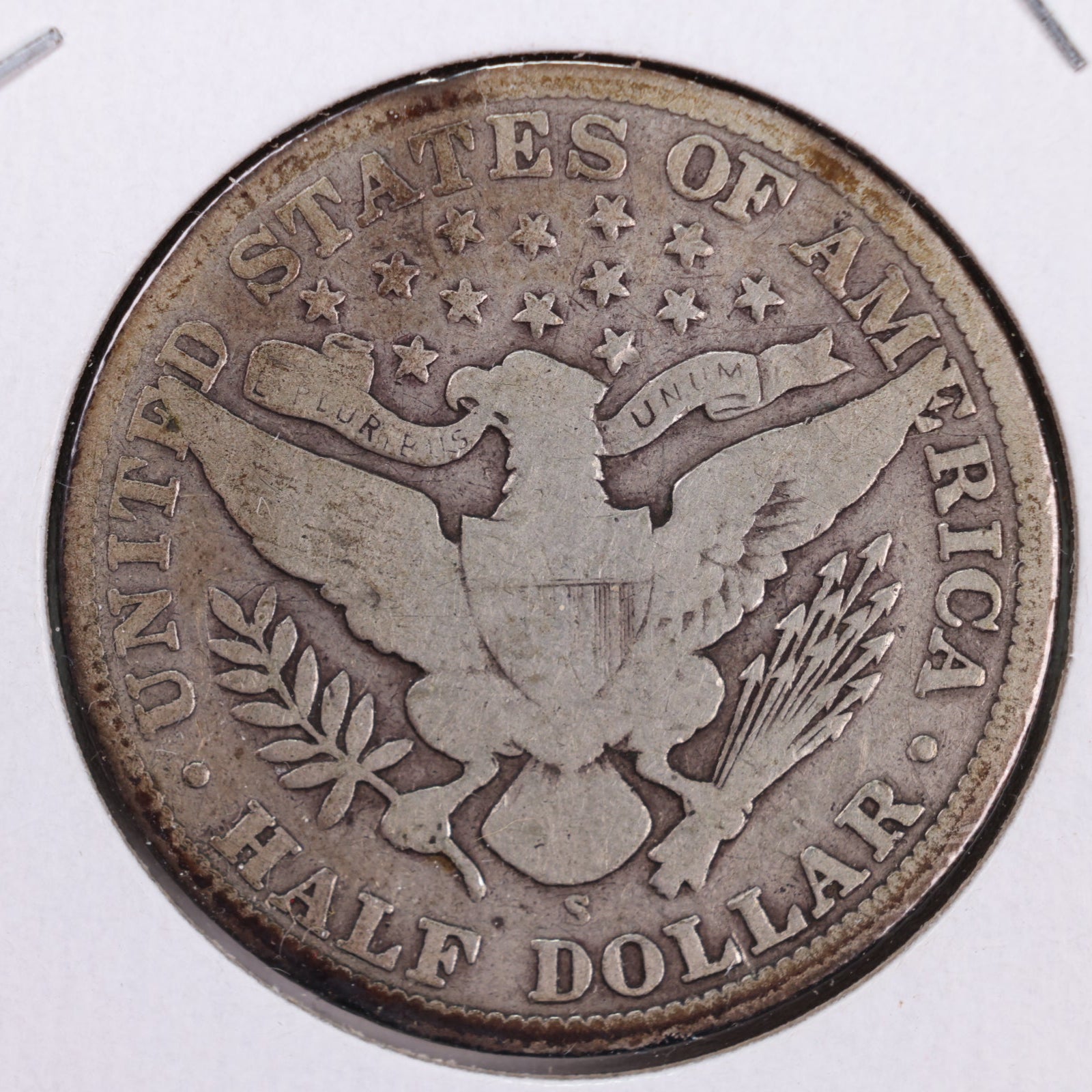 1905-S Barber Silver Half Dollar, Very Good Circulated Coin, Store #HR093