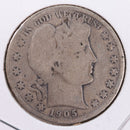 1905-S Barber Silver Half Dollar., Good., Circulated Coin., Store