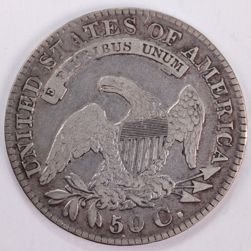1829 Cap Bust Silver Half Dollar., Very Fine., Circulated Coin., Store