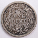 1905-O Barber Silver Dime, Very Fine Circulated Coin, Store