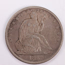 1859-O Seated Liberty Silver Half Dollar., Extra Fine., Circulated Coin., Store