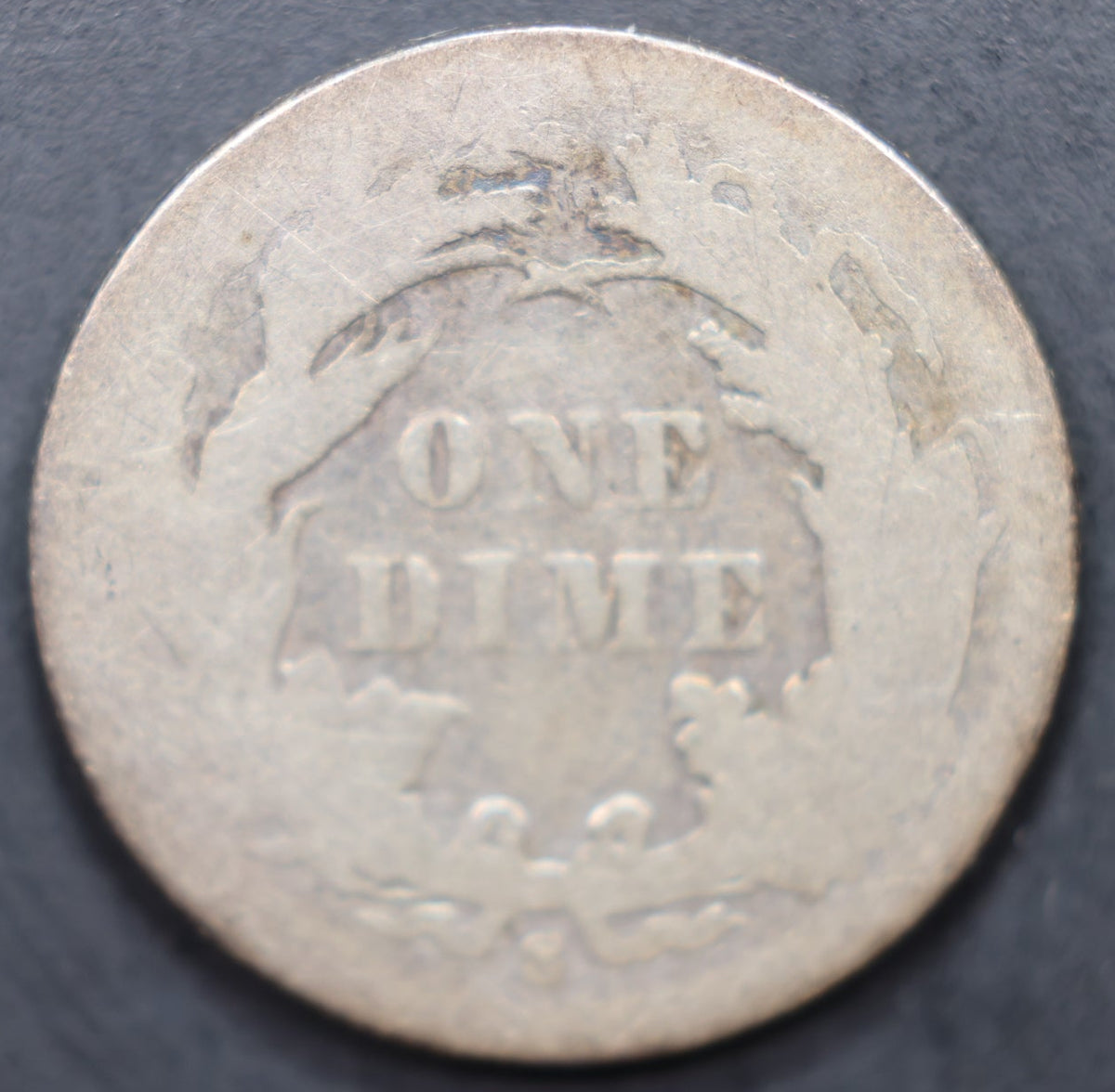 1886-S Seated Liberty Silver Dime, Very Good Circulated Coin, Store Sale #DE115.