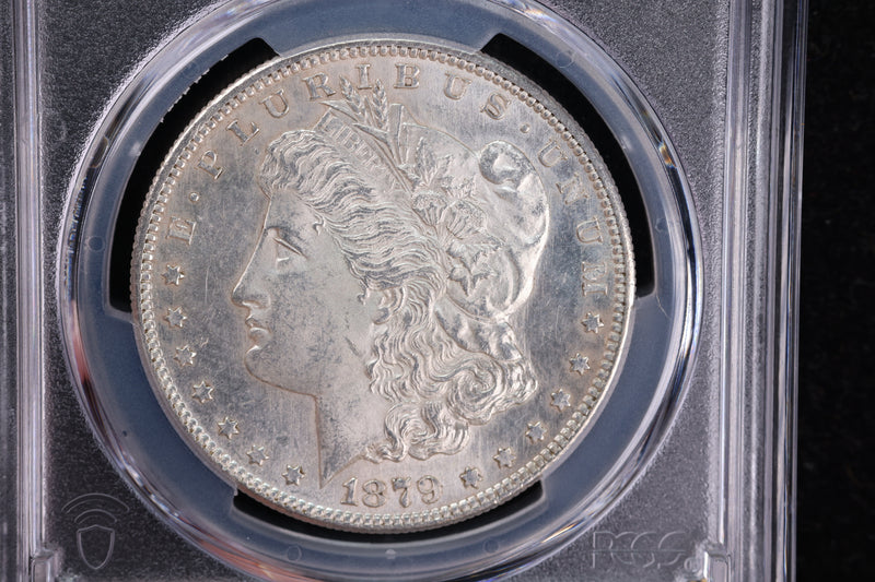 1879-S Morgan Silver Dollar,  PCGS Certified, Affordable Early Date Collectible Coin. Store