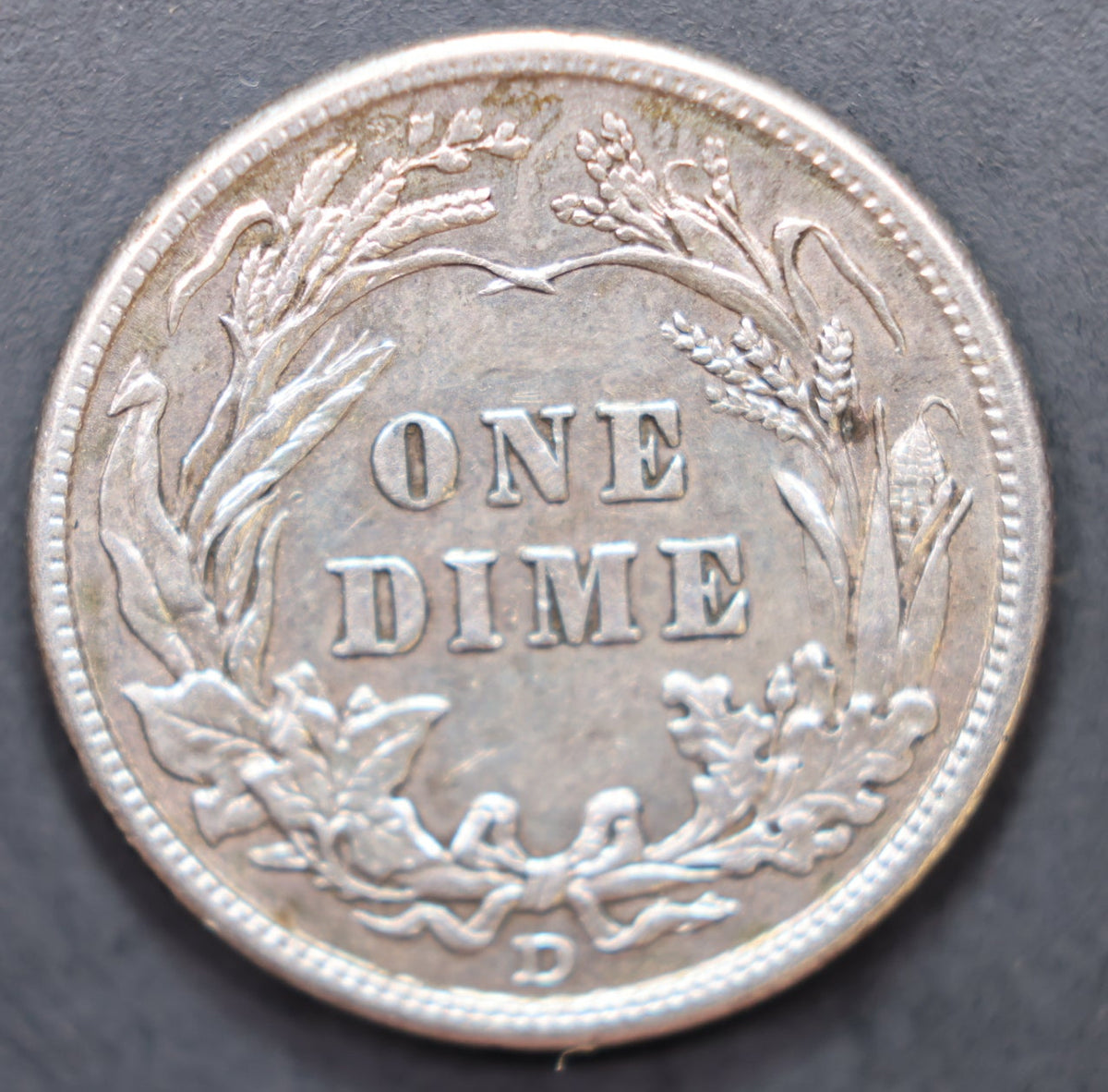 1912-D Barber Silver Dime, Extra Fine Circulated Coin, Store Sale #DE113.