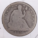 1854-O Seated Liberty Silver Half Dollar., Fair Circulated Coin., Store