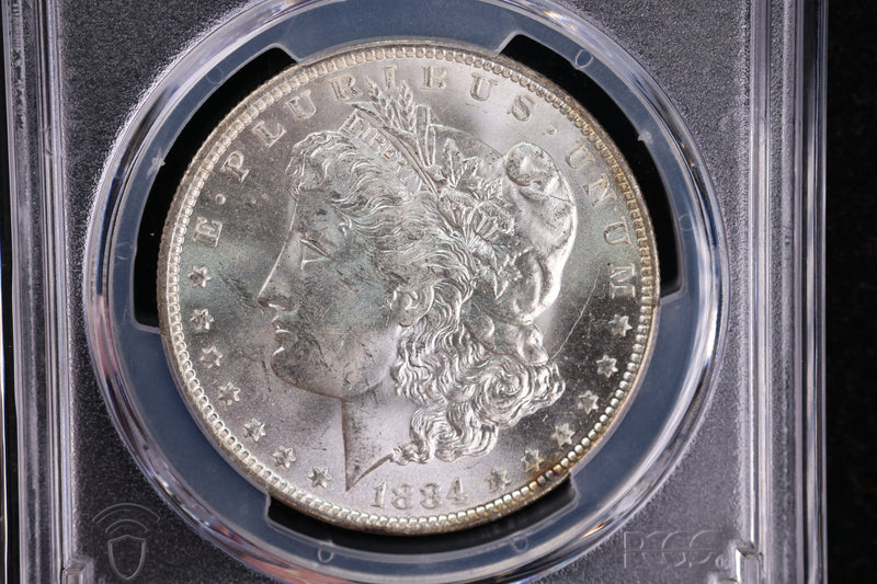 1884-O Morgan Silver Dollar,  PCGS Certified, Affordable Early Date Collectible Coin. Store
