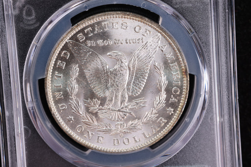 1884-O Morgan Silver Dollar,  PCGS Certified, Affordable Early Date Collectible Coin. Store
