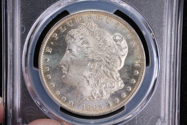 1885-O Morgan Silver Dollar,  PCGS Certified, Affordable Collectible Coin. Store #91110