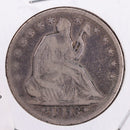 1853 Seated Liberty Silver Half Dollar., Very Good Circulated Coin., Store