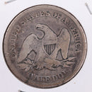 1853 Seated Liberty Silver Half Dollar., Very Good Circulated Coin., Store