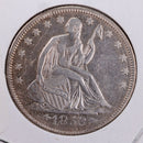 1853 Seated Liberty Silver Half Dollar., About Uncirculated Coin., Store