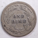 1906-D Barber Silver Dime, Good Circulated Coin, Store