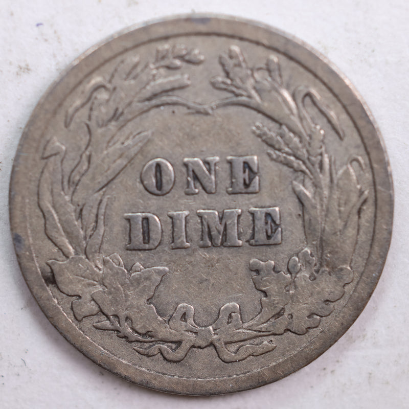 1906-D Barber Silver Dime, Good Circulated Coin, Store