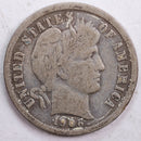 1906 Barber Silver Dime, Very Fine+ Circulated Coin, Store