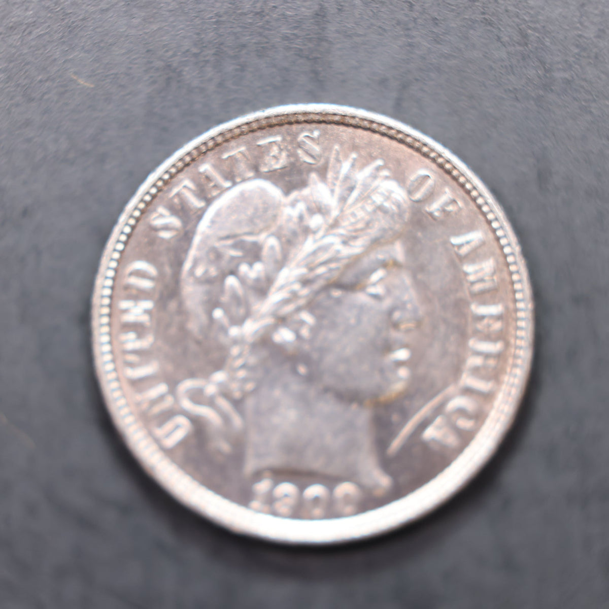 1900 Barber Silver Dime, Extra Fine Detailed Circulated Coin, Store Sale #DE117.