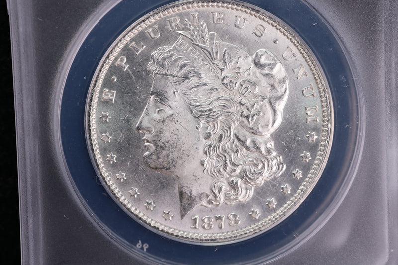 1878 Morgan Silver Dollar, VAM-34, Hot 50, ANACS Certified, Affordable Early Date Collectible Coin. Store