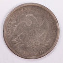 1875 Seated Liberty Silver Half Dollar., Very Good Circulated Coin., Store