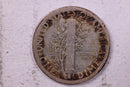 1918-D Mercury Silver Dime., Fine., Store