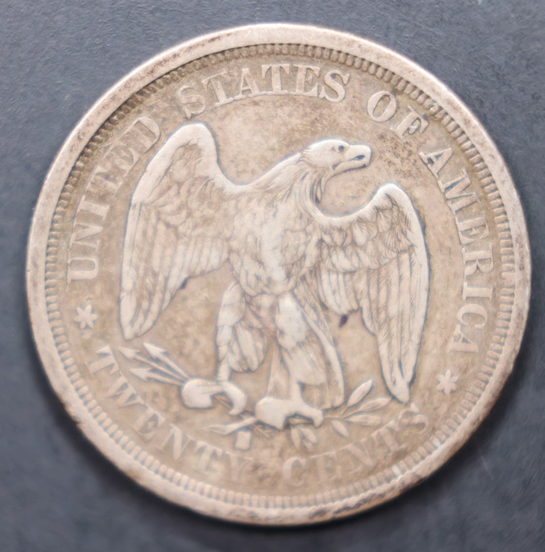 1875-S 20 Cent Piece. Fine Plus Circulated Collectible Coin, Store Sale #20C006