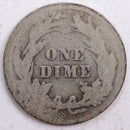 1907 Barber Silver Dime, Abt Good Circulated Coin, Store