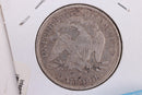 1877 Seated Liberty Silver Half Dollar., Very Fine Circulated Coin., Store