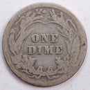 1908 Barber Silver Dime, Good Circulated Coin, Store