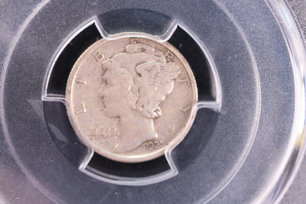 1925-S Mercury Silver Dime, PCGS VF-35, Affordable Collectible Coin. Store #23091125