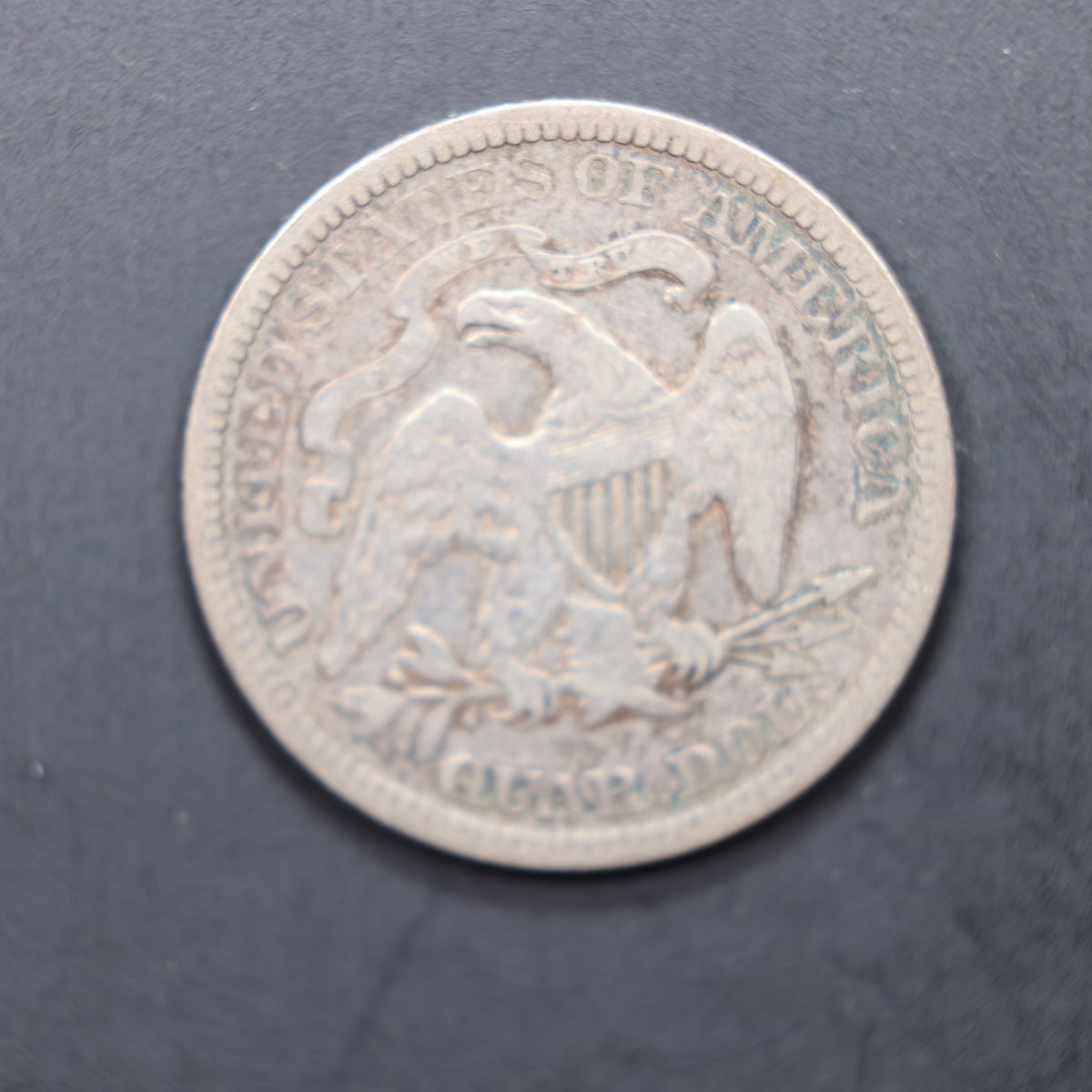 1880 Seated Liberty Silver Quarter, Very Fine Circulated Coin,  Store Sale #QR1577.