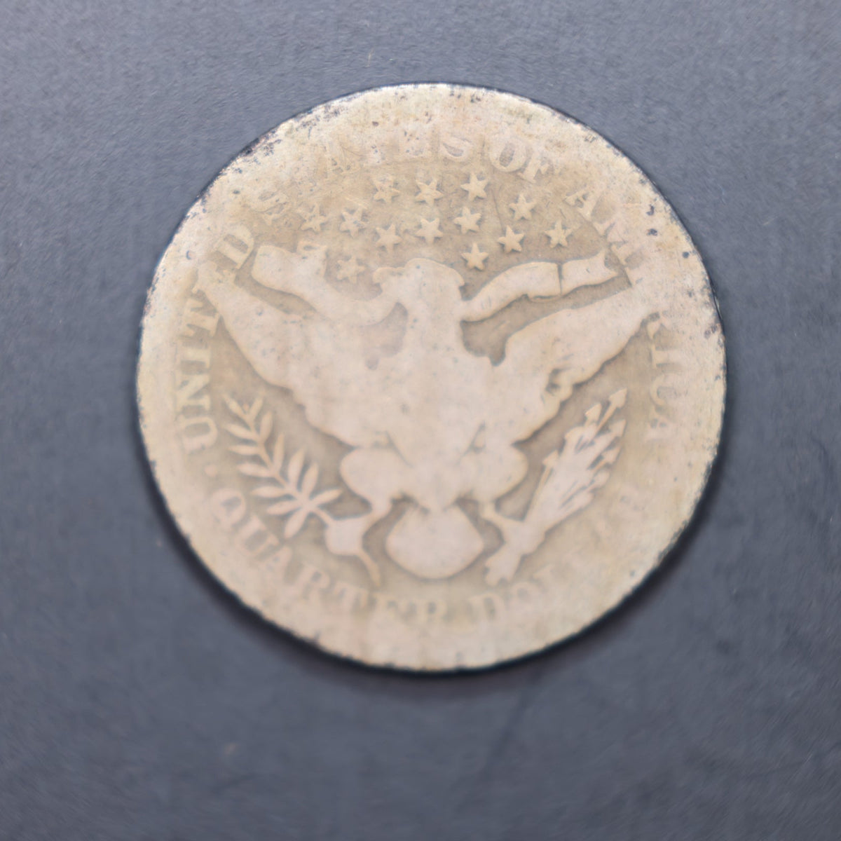 1895 Barber Silver Quarter, About Good Circulated Coin, Store SALE #QR1579.