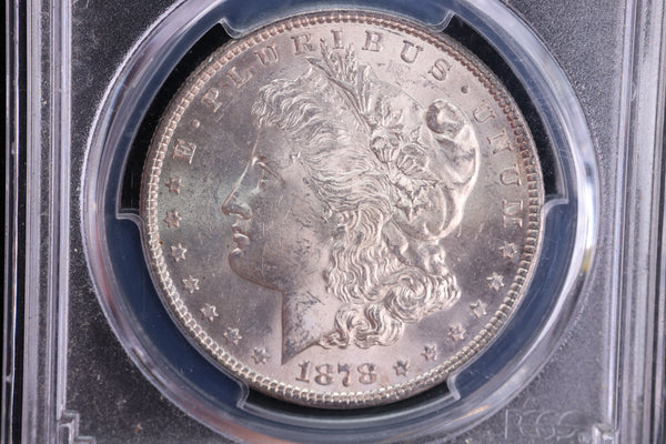 1878 Morgan Silver Dollar, Reverse 78, PCGS Certified, Affordable Collectible Coin. Store #23091129