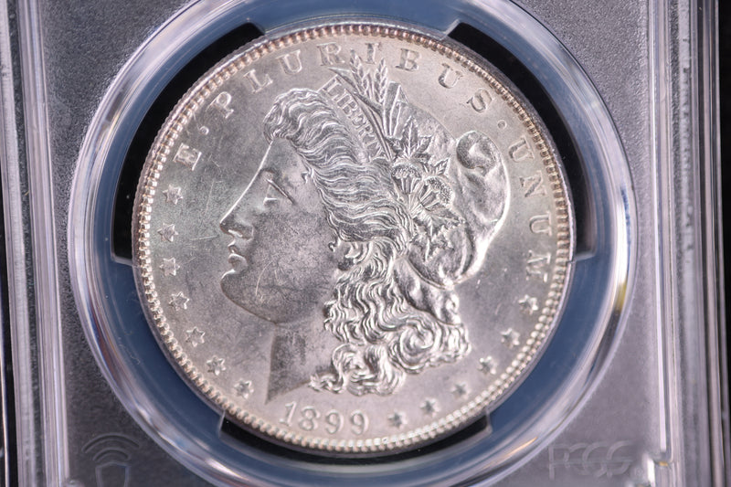 1899 Morgan Silver Dollar, PCGS Certified, Affordable Collectible Coin. Store