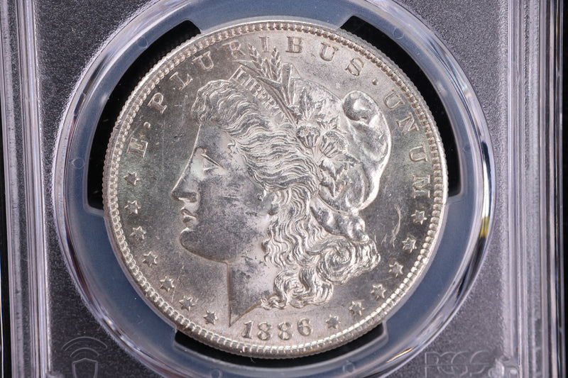 1886-S Morgan Silver Dollar, PCGS Certified, Affordable Collectible Coin. Store