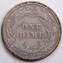 1909 Barber Silver Dime, Fine Circulated Coin, Store