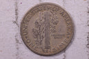 1919 Mercury Silver Dime., Fine., Store