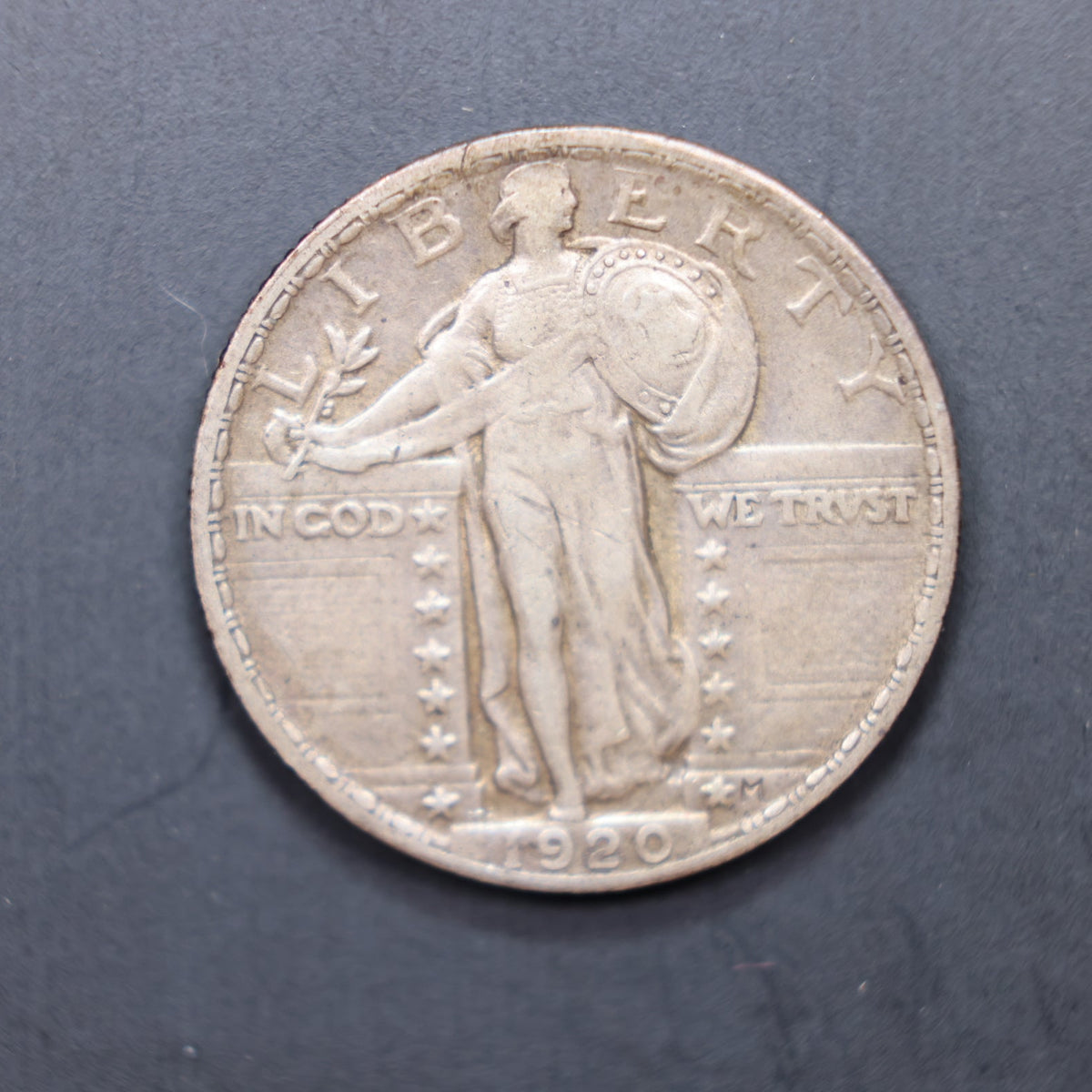 1920 Standing Liberty Silver Quarter, Extra Fine Circulated Coin, Store #QR1585.