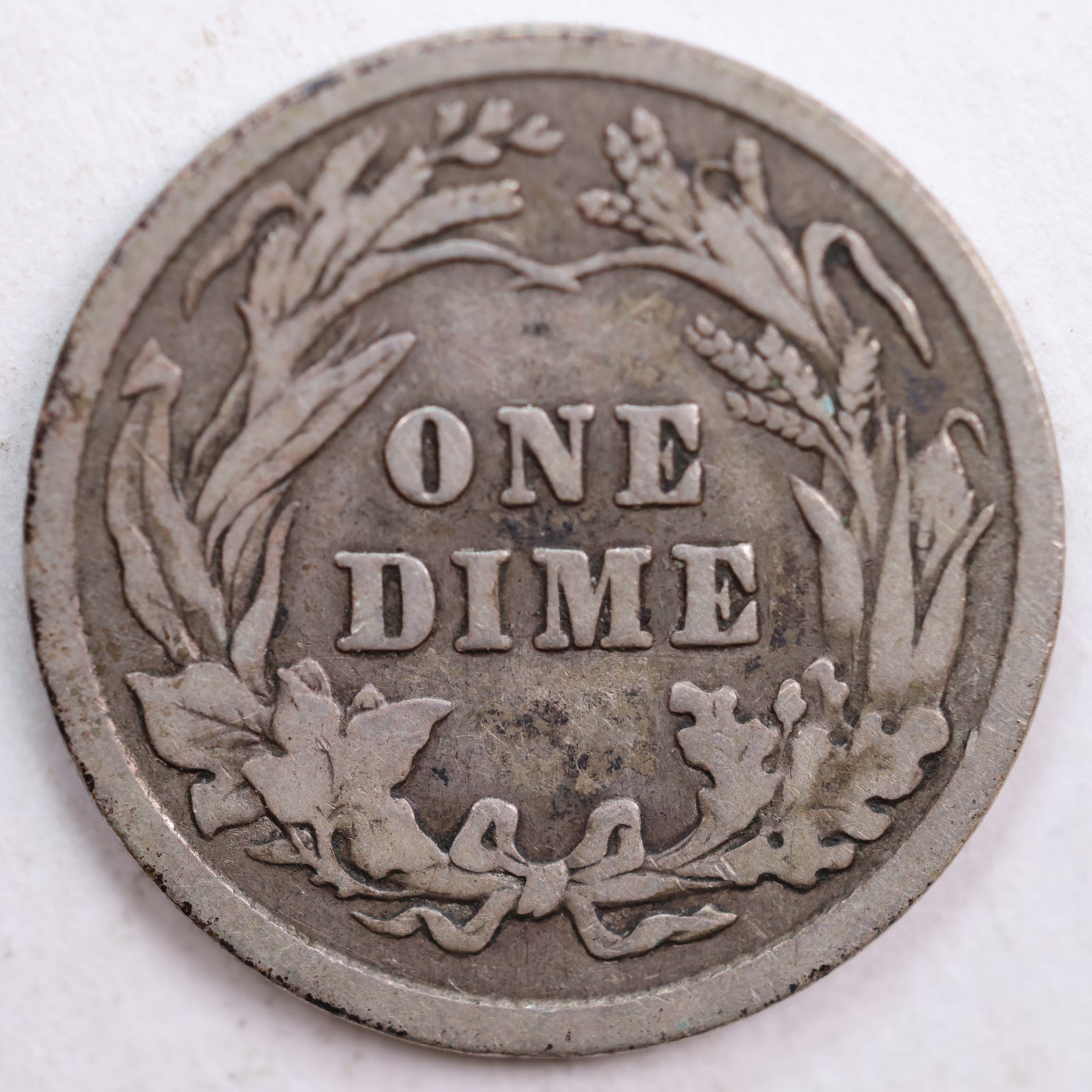 1910 Barber Dime, Very Good+ Circulated Coin, Store #DE0433