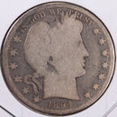 1894-S Barber Silver Half Dollar, Abt Good Circulated Coin, Store